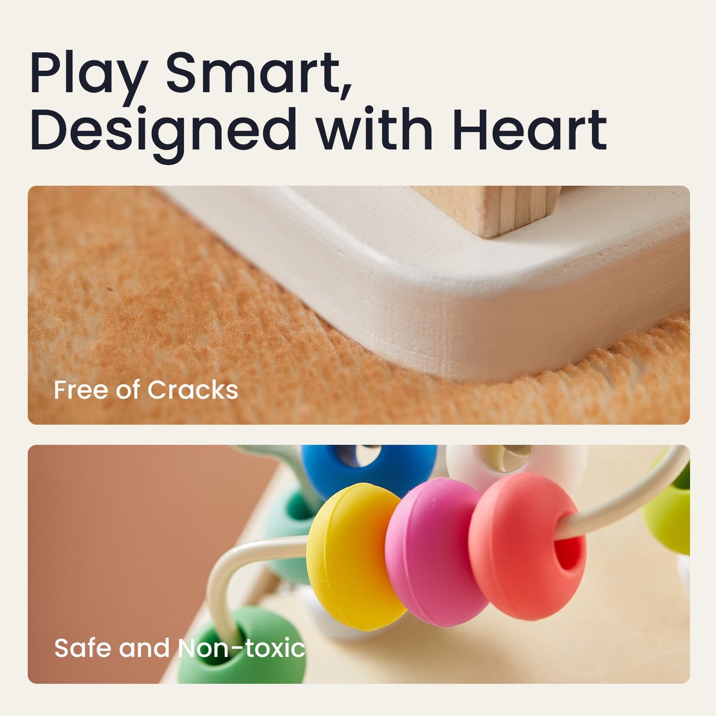 Tiny Land® Cottage Activity Cube - Rainbow