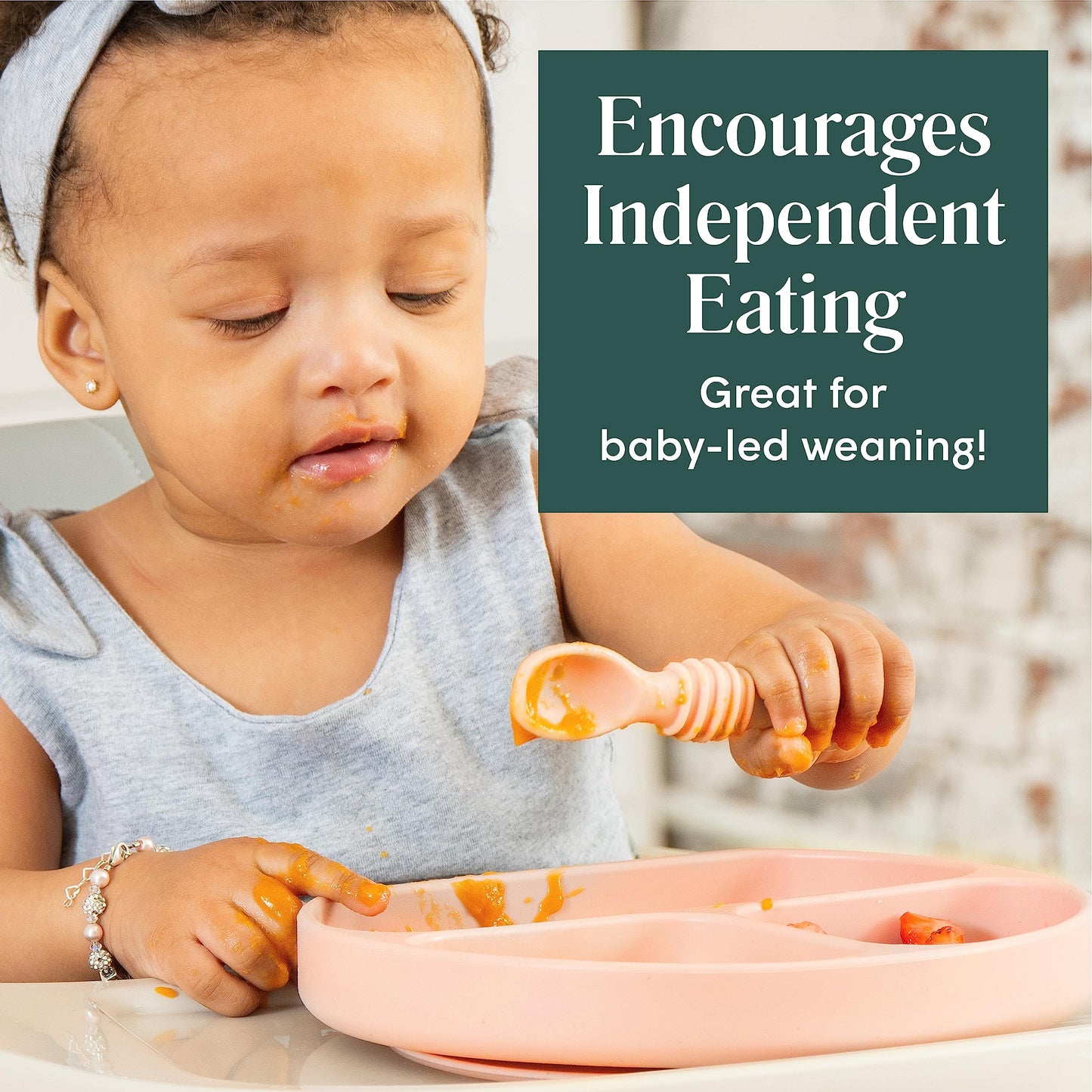 Self-Feeding Silicone Spoons