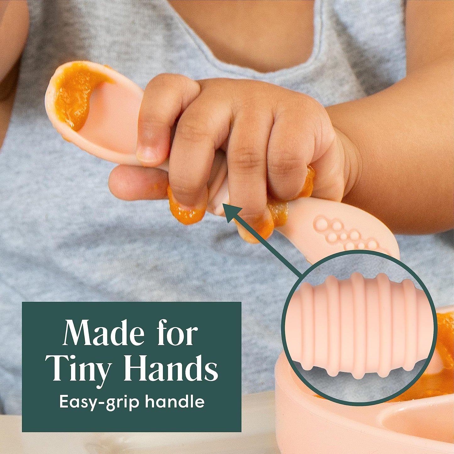 Self-Feeding Silicone Spoons
