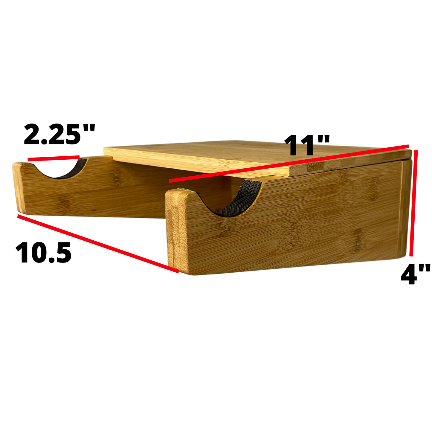 Bamboo Bike Mount with Removeable Shelf